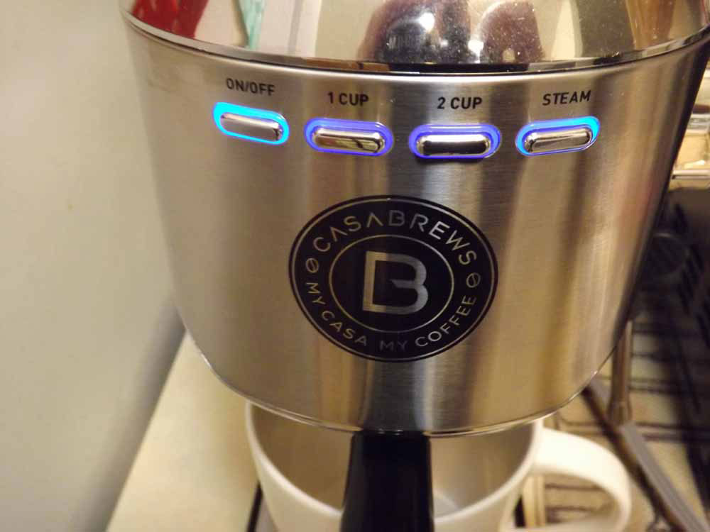 Casabrews Espresso Coffee Machine CM5418 1-cup and 2-cup Buttons